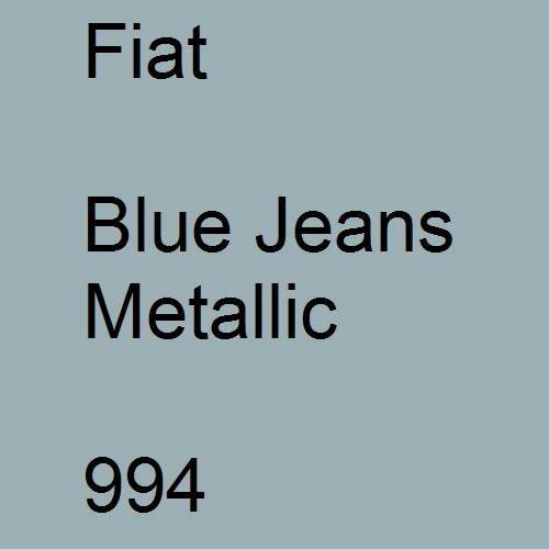 Fiat, Blue Jeans Metallic, 994.